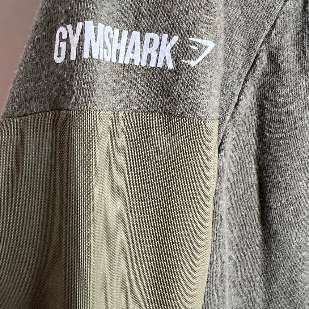 Gymshark Women's Green Mesh Sleeve Sweatshirt Size‎ Small - Picture 4 of 7